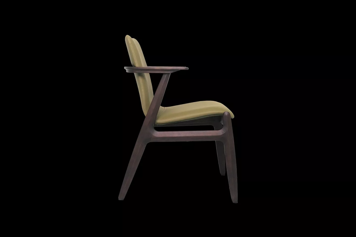 北美梣木ASH餐椅搭配綠色皮墊