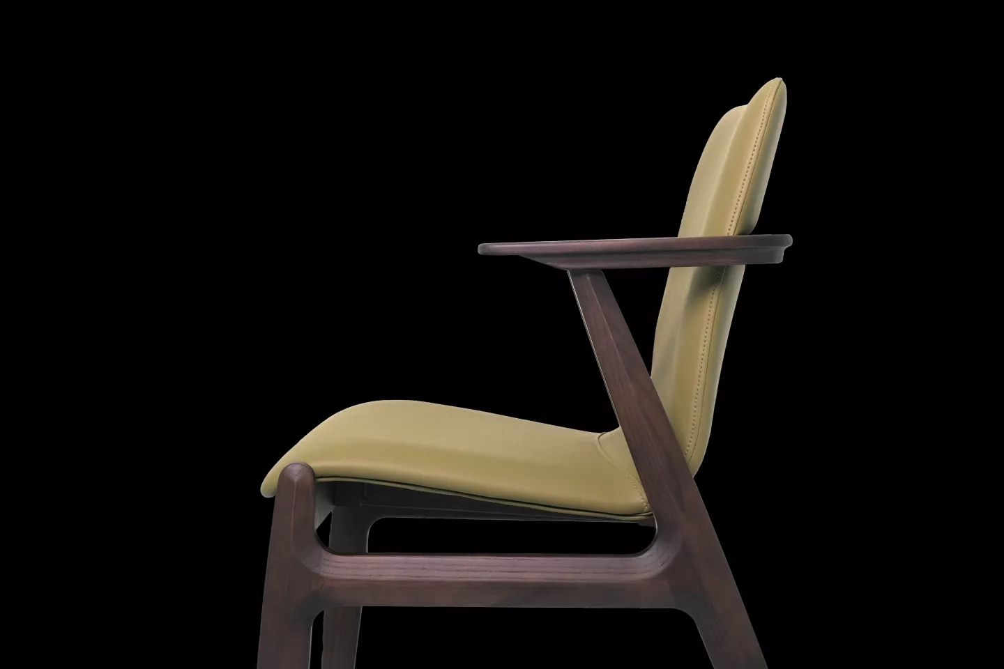 台灣製造短扶手實木餐椅