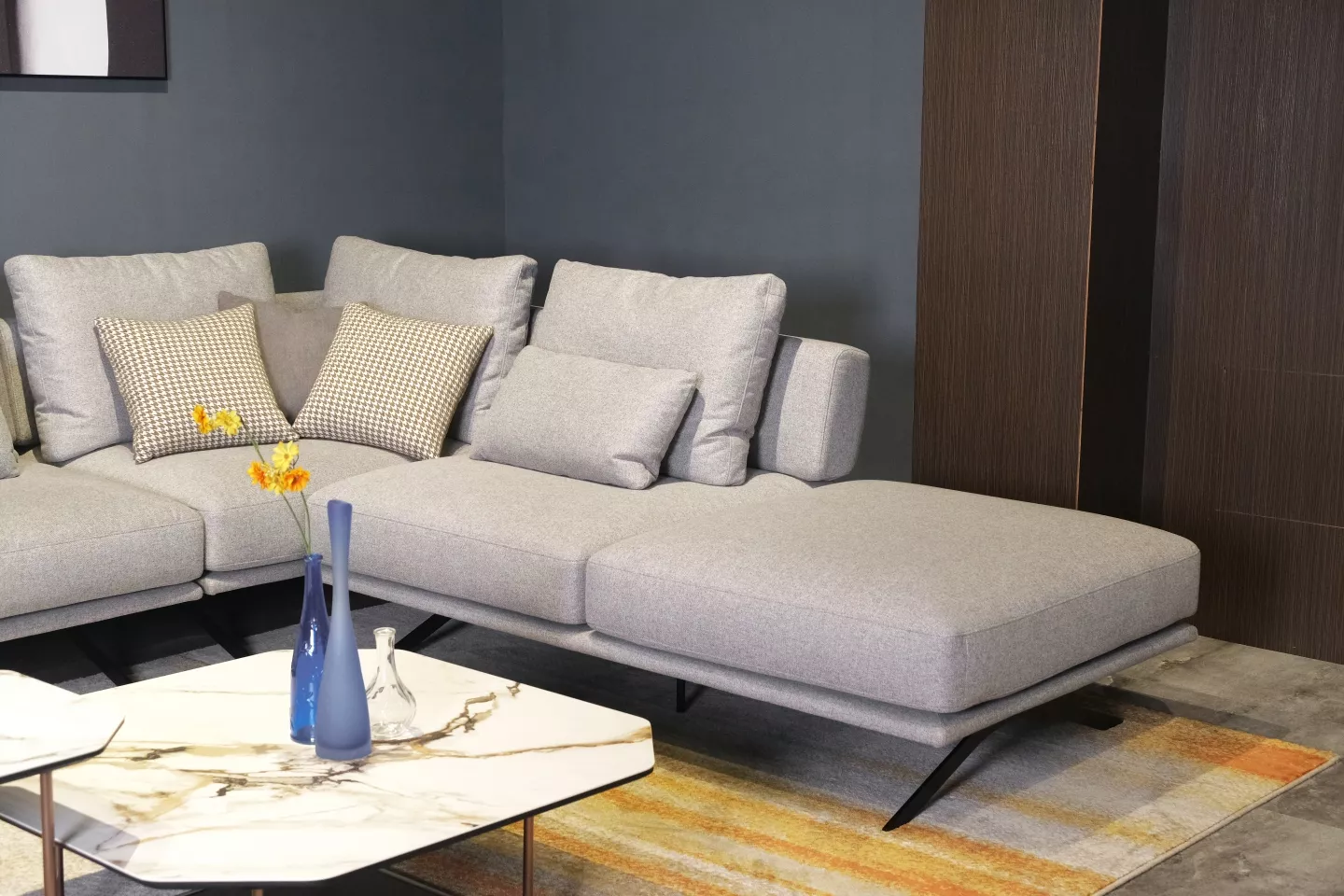 比利時亞麻布沙發實際拍攝情境照片