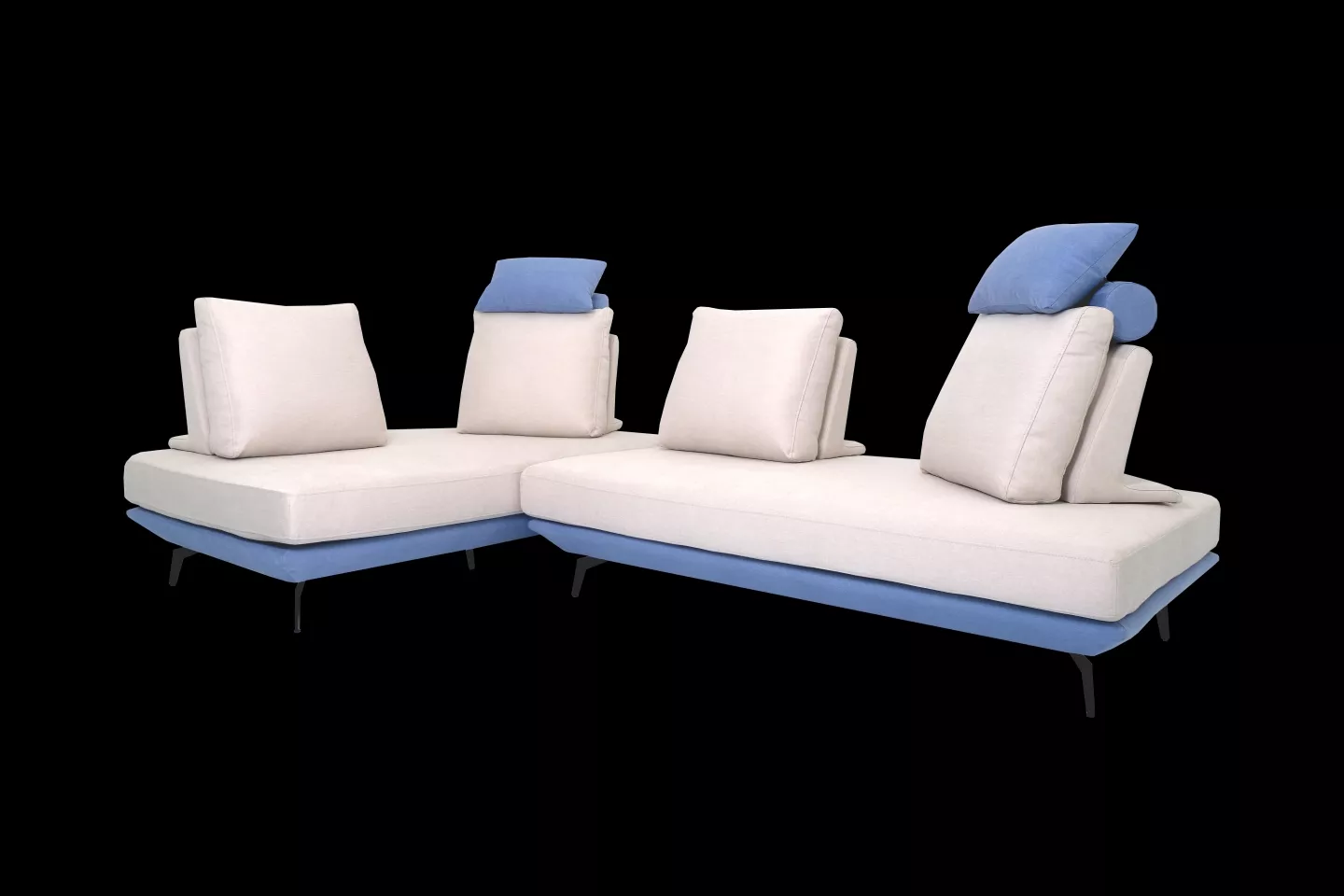多功能布沙發,型號蒂尼TINI S2309 實際拍攝沙發整體照片