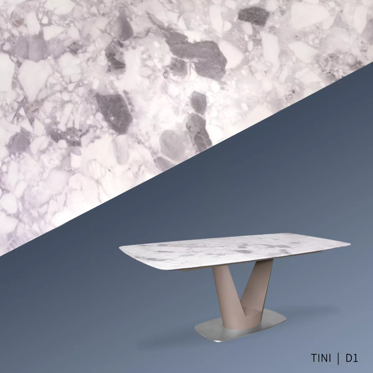 TINI蒂尼家具 超晶石大理石餐桌實際拍攝照片