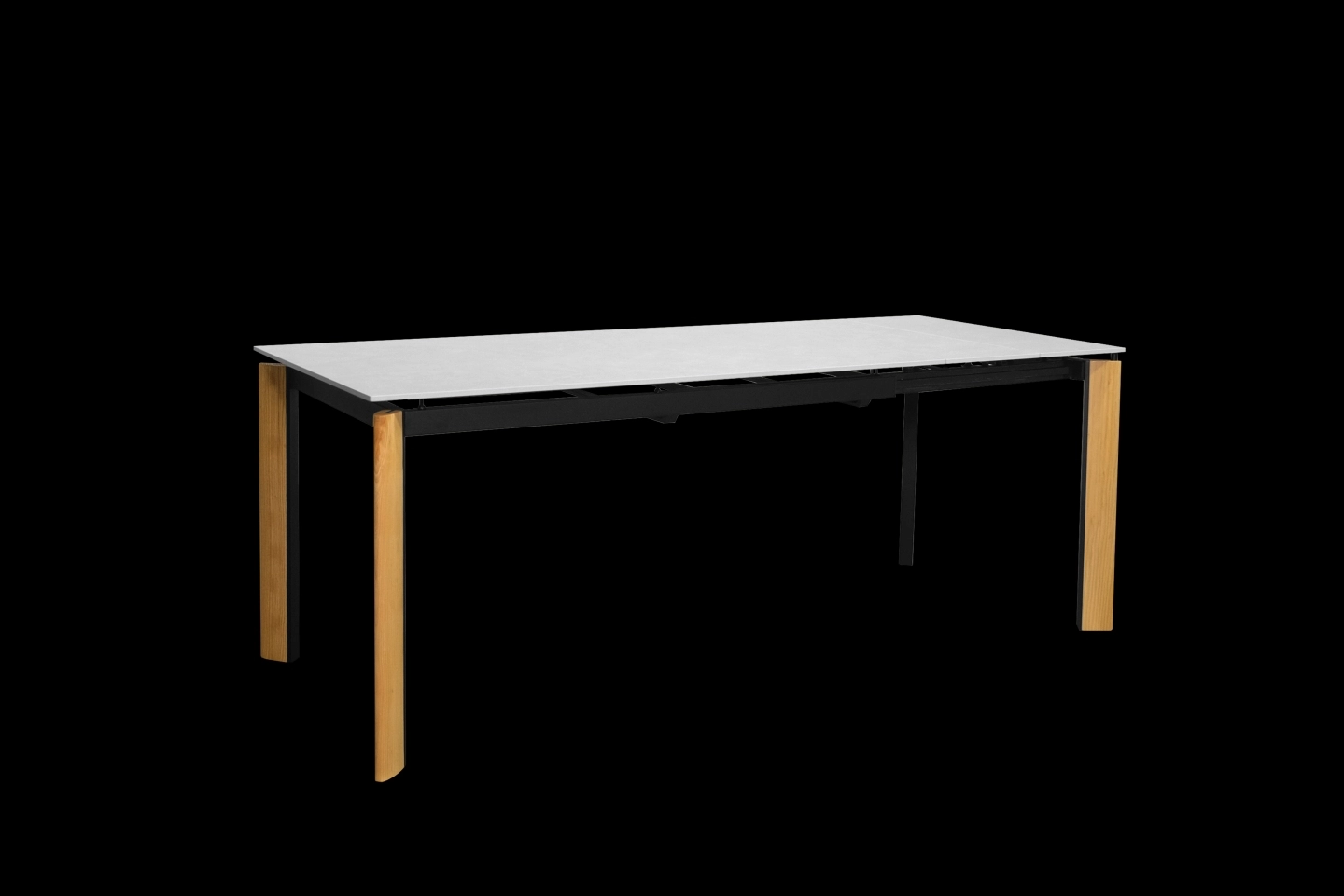 岩板餐桌桌面搭配實木腳座