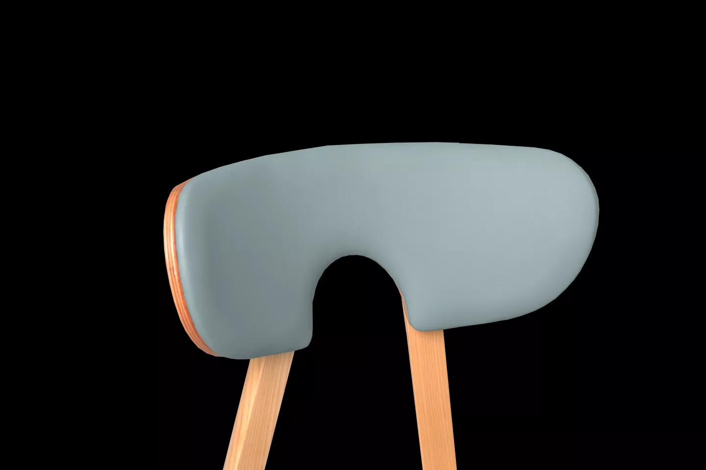 梣木餐椅椅背造型細節照片