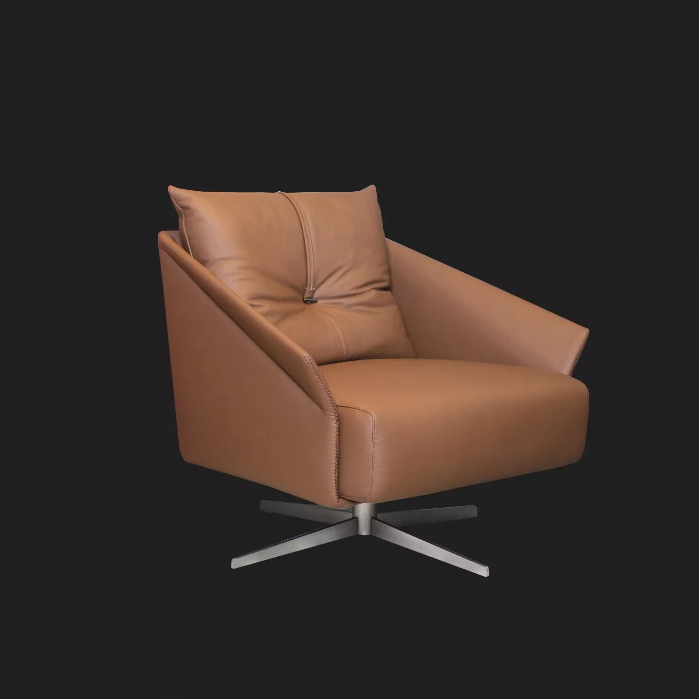 AC6全牛皮單人沙發