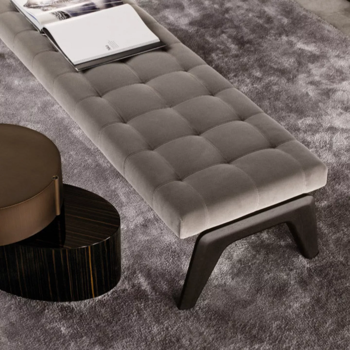 復刻椅凳訂製Minotti_Kirk Bench